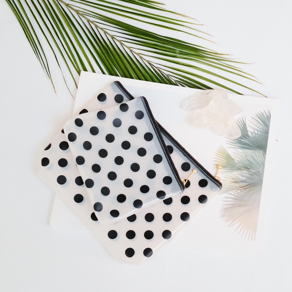 Flight 101 Polka Dot Pouches
